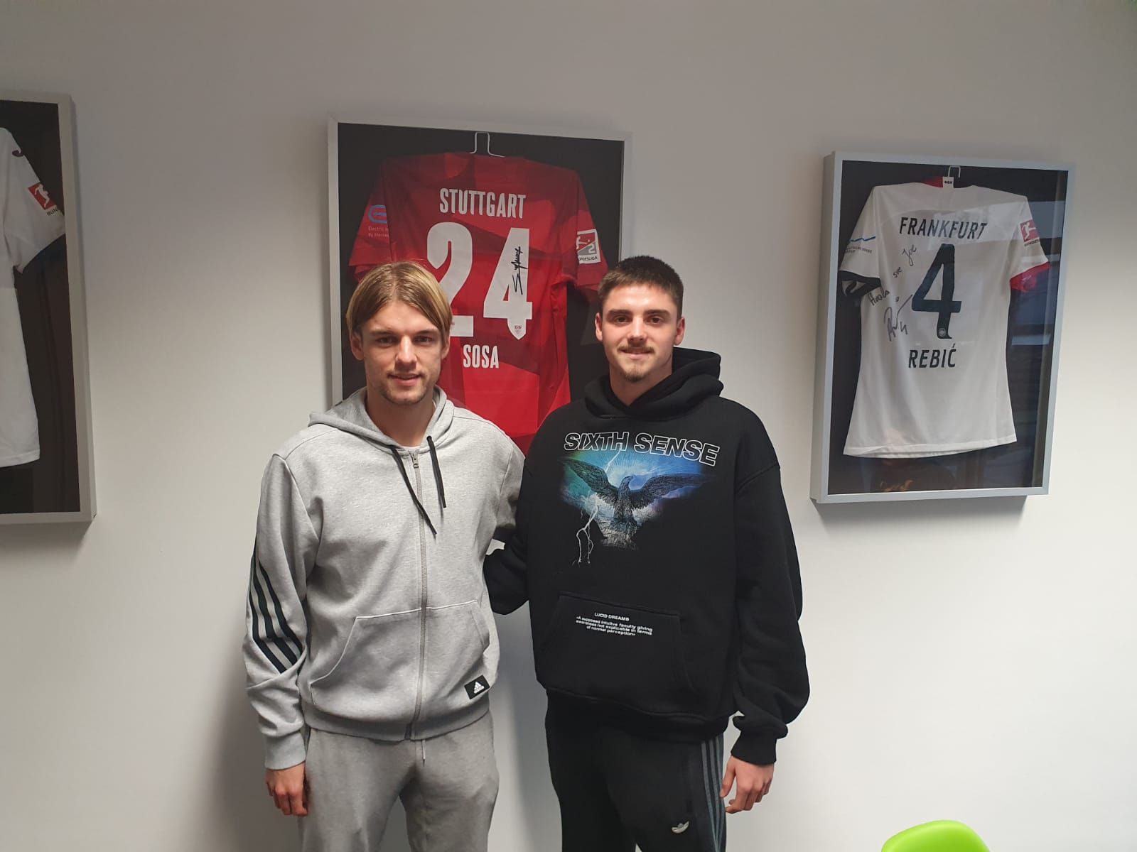 Borna Sosa i Jakov Šuver, U-19 reprezentativac Hrvatske. Foto: Privatna arhiva